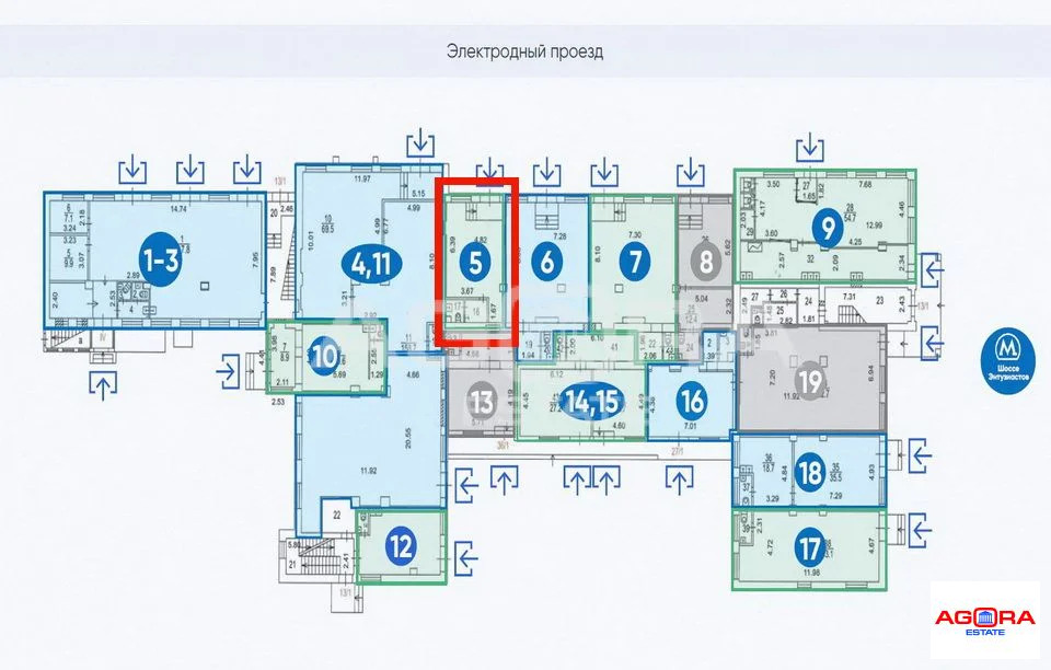 Продажа торгового помещения, м. Шоссе Энтузиастов, Электродный проезд - Фото 6
