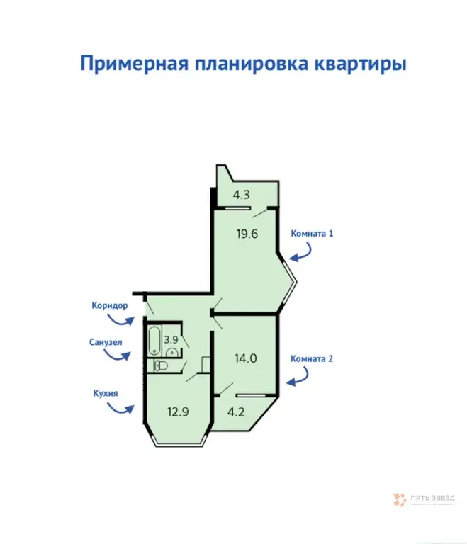 Продается 2-комнатная квартира ул. Московская, 2 - Фото 29