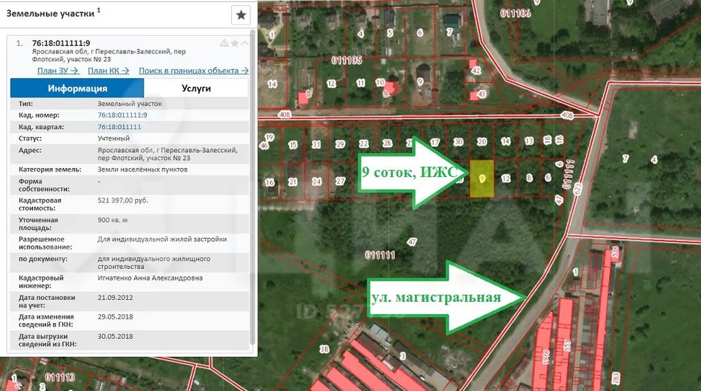 Публичная кадастровая карта переславль залесский