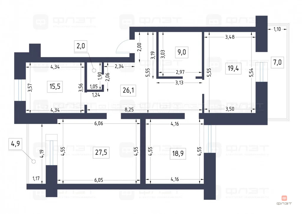 Продажа квартиры, Казань, ул. Журналистов - Фото 37
