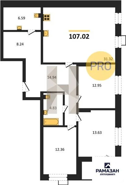 Продажа квартиры в новостройке, Казань, м. Яшьлек, Фатыха Амирхана ул. - Фото 1