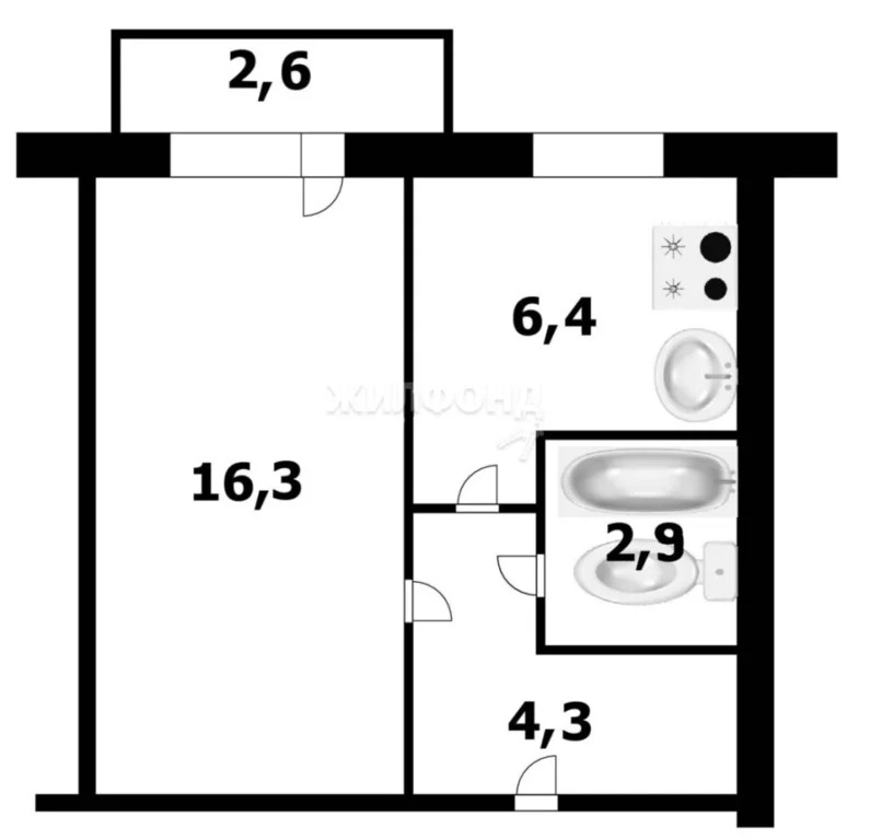 Продажа квартиры, Новосибирск, ул. Челюскинцев - Фото 16