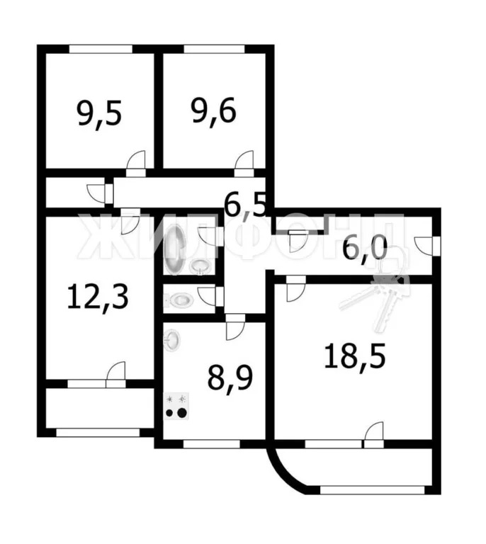 Продажа квартиры, Новосибирск, ул. Фадеева - Фото 19