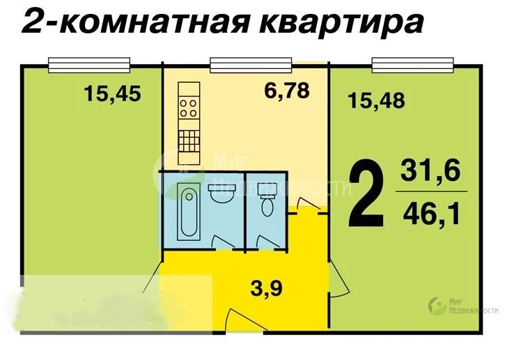 Продажа квартиры, Новосиньково, Дмитровский район, посёлок ... - Фото 16