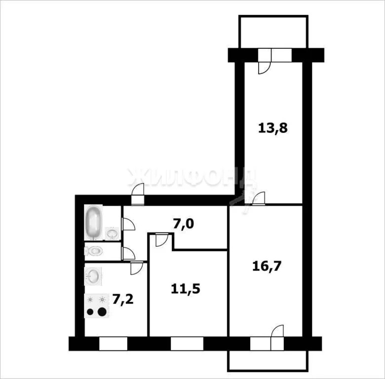 Продажа квартиры, Новосибирск, ул. Петухова - Фото 19