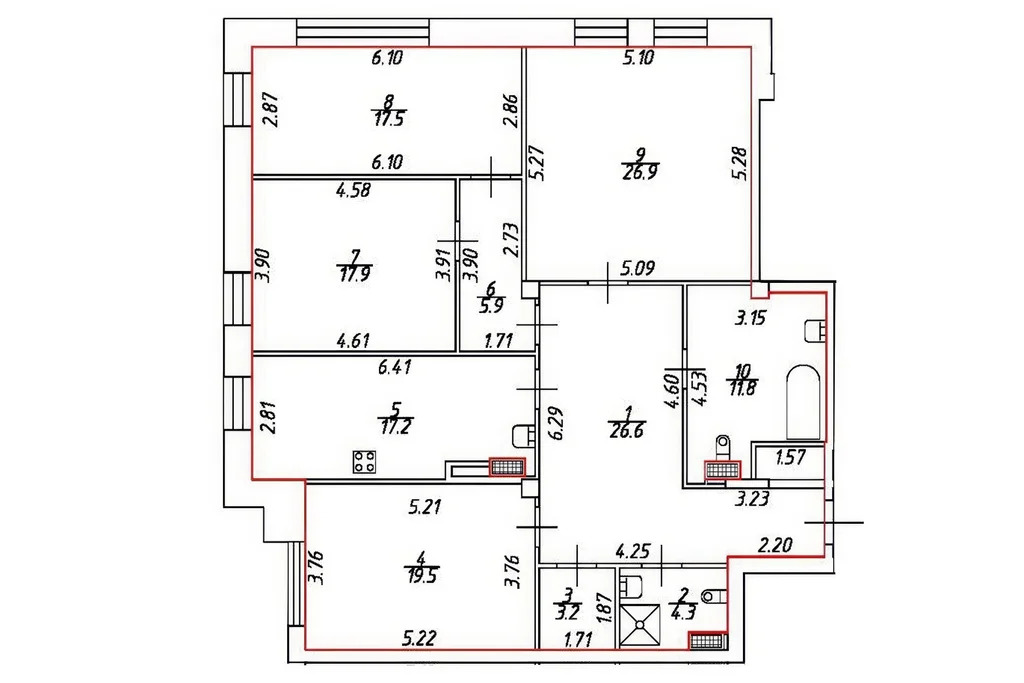 Продажа квартиры, м. Чернышевская, Смольного ул. 4 - Фото 8