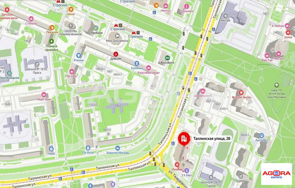 Аренда ПСН, м. Строгино, ул. Таллинская - Фото 1