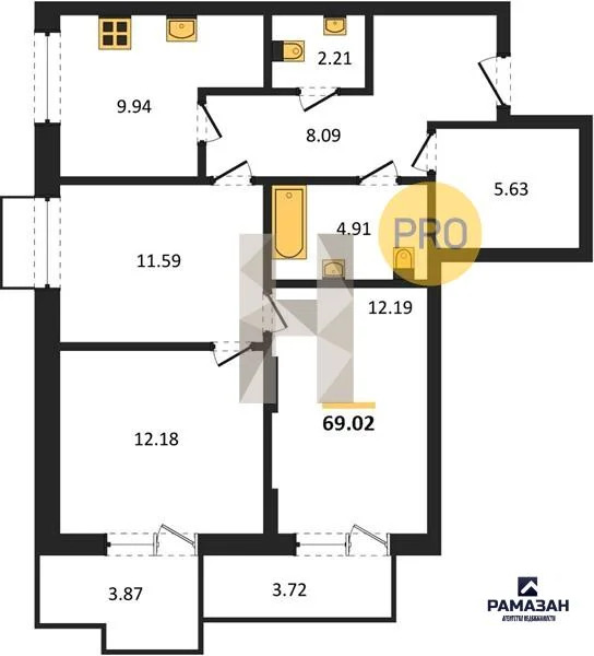 Продажа квартиры в новостройке, Казань, м. Авиастроительная, ул. ... - Фото 1
