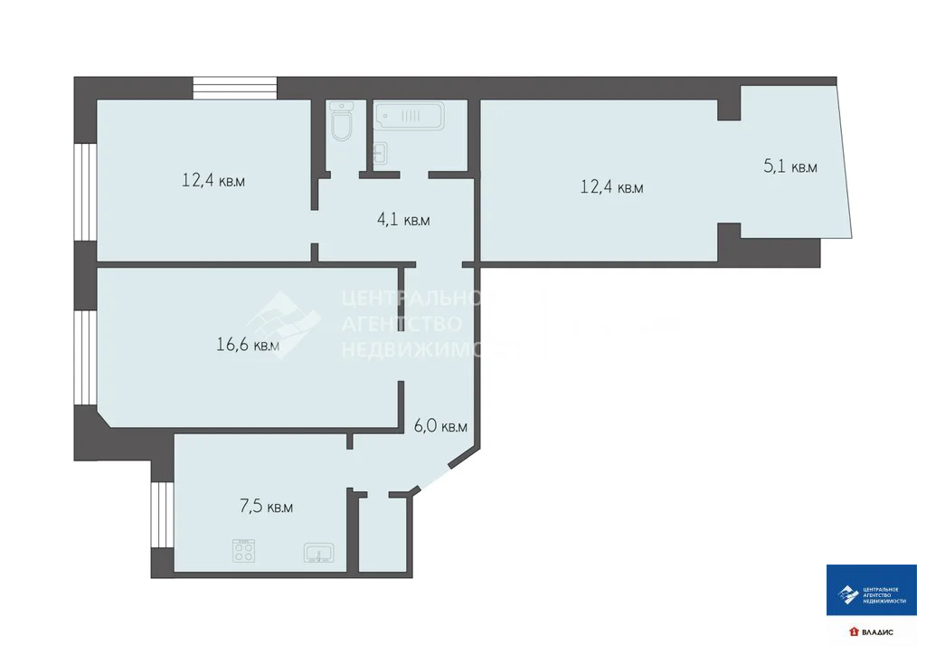 Продажа квартиры, Рязань, улица Новосёлов - Фото 20