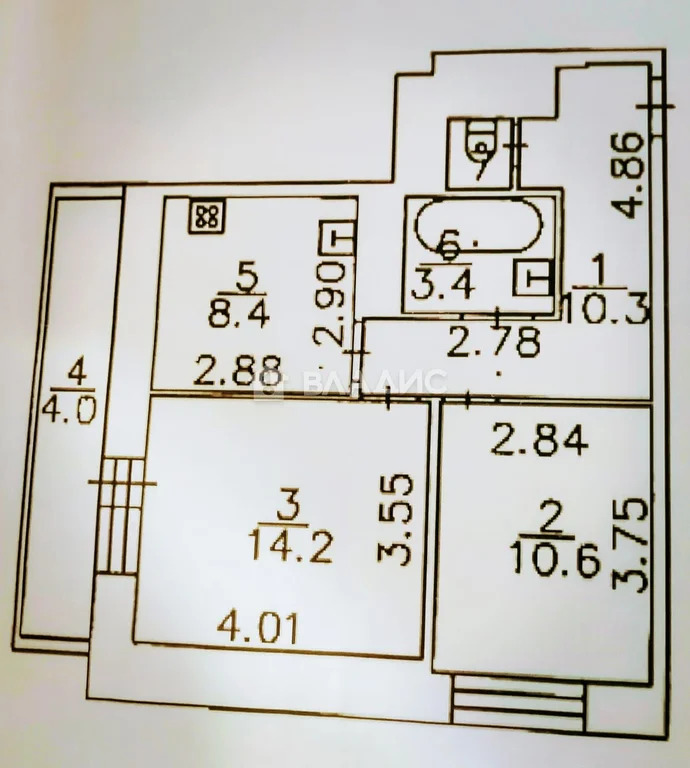 Троицкий административный округ, Троицк, микрорайон В, д.51, ... - Фото 13