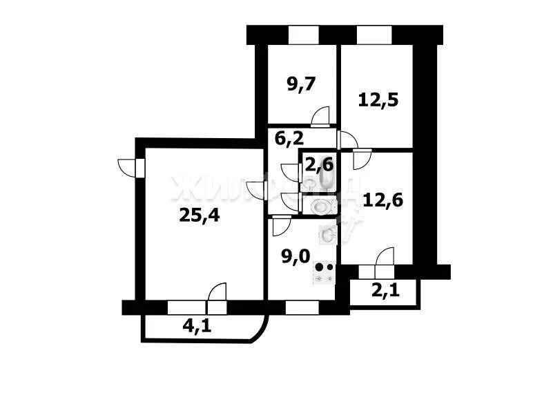 Продажа квартиры, Новосибирск, ул. Фадеева - Фото 5