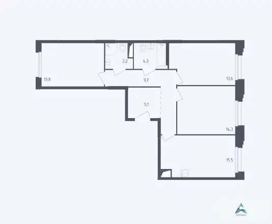 Продаётся 3-комн. квартира, 79,5 кв. м. - Фото 2