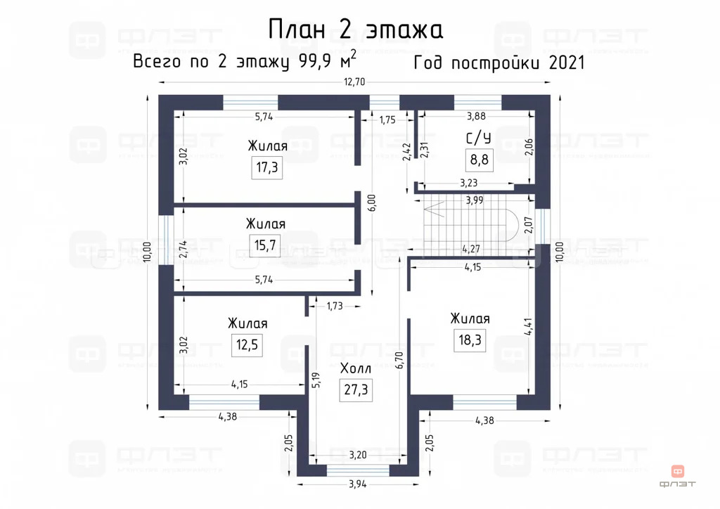 Продажа дома, Высокая Гора, Высокогорский район, ул. Марии Кузнецовой - Фото 42