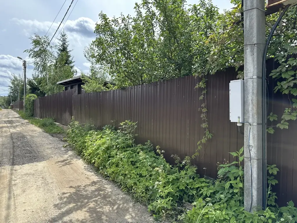 Участок 6 соток дер. Грибки го Мытищи ровный, огорожен забором - Фото 14