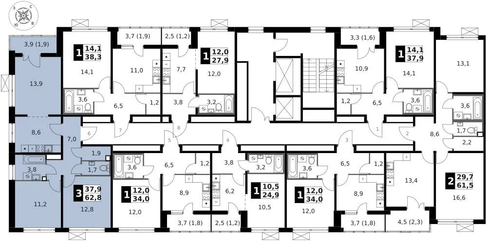 Продам 3-комн. квартиру 63.2 кв.м. - Фото 4
