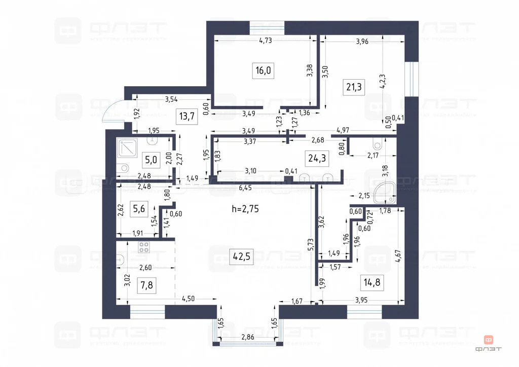 Продажа квартиры, Казань, ул. Габдуллы Кариева - Фото 39