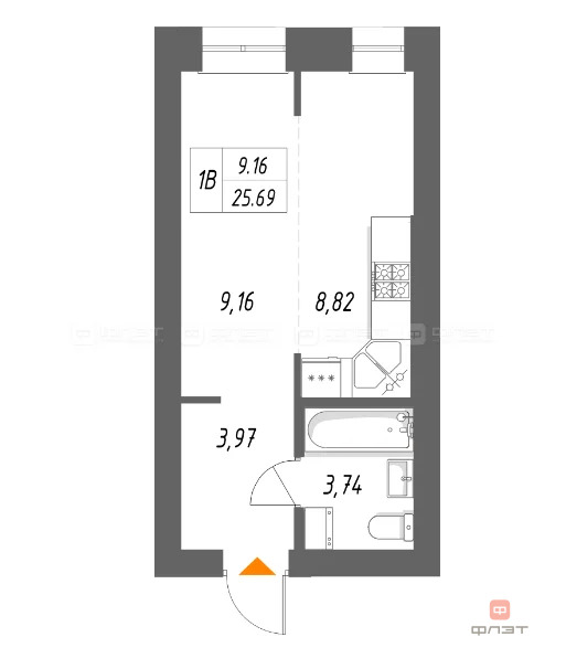 Продажа квартиры, Высокая Гора, Высокогорский район, ул. Вторая ... - Фото 1