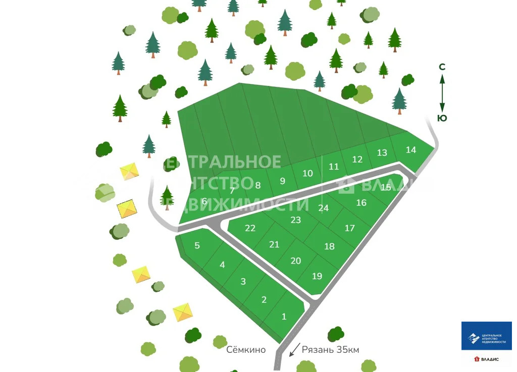 Продажа участка, Семкино, Рязанский район - Фото 2