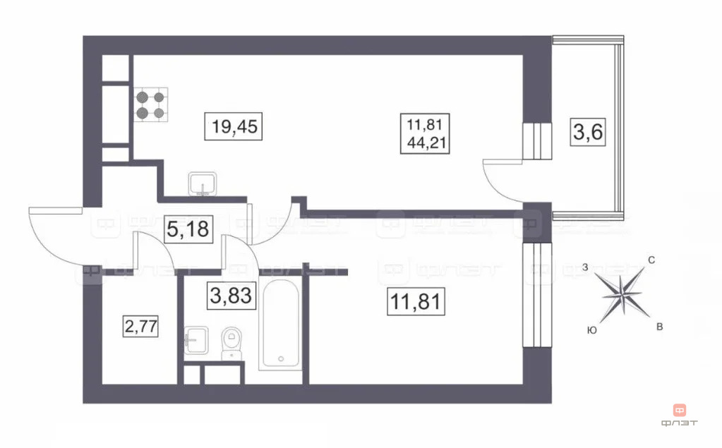 Продажа квартиры, Казань, ул. Шаляпина - Фото 15
