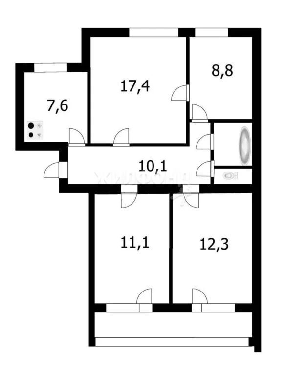 Продажа квартиры, Новосибирск, ул. Новая Заря - Фото 25