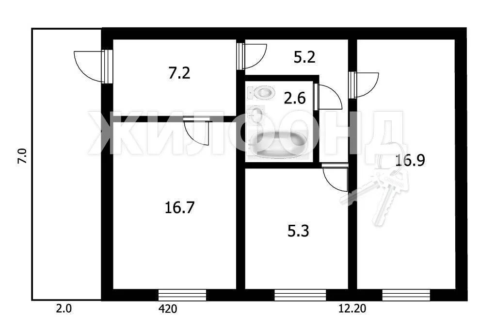 Продажа квартиры, Колывань, Колыванский район, Соловьёва - Фото 11