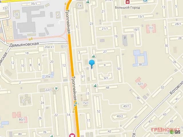 Ул троллейная новосибирск карта