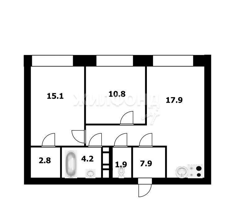 Продажа квартиры, Новосибирск, Владимира Заровного - Фото 40