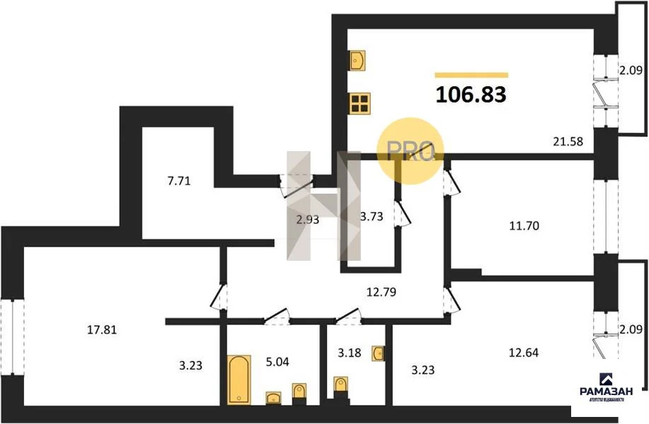 Продажа квартиры в новостройке, Казань, м. Козья слобода, ул. ... - Фото 1