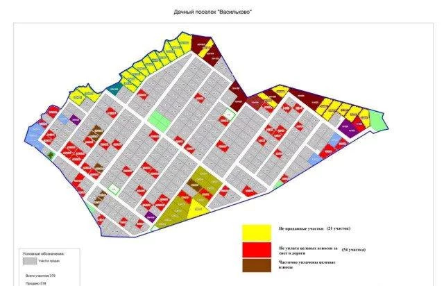 Васильково 3 схема участков