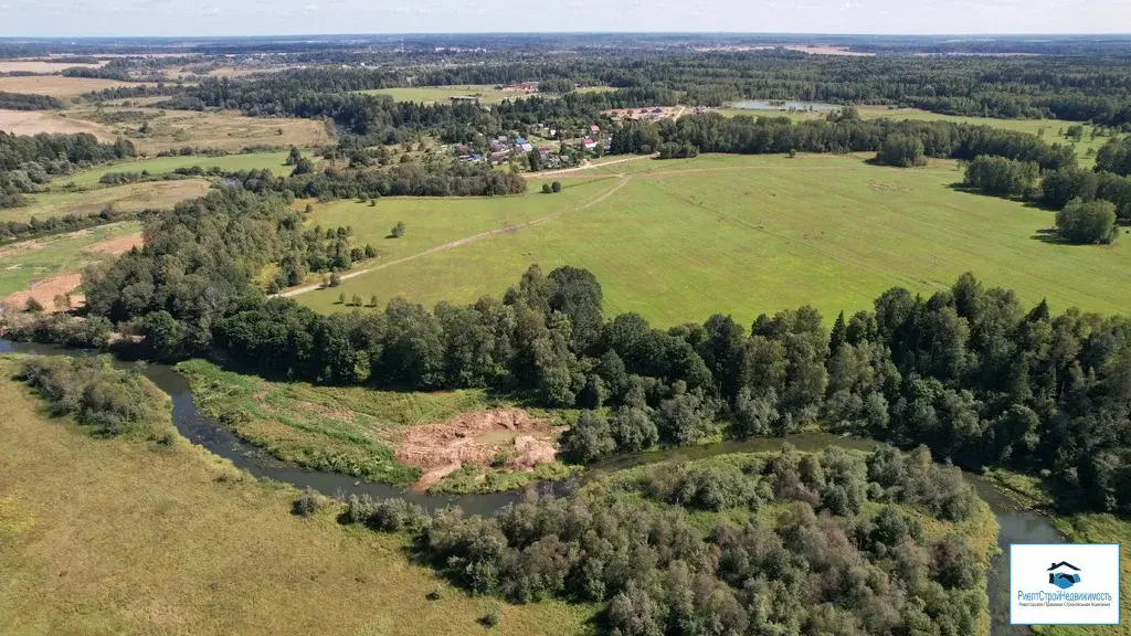 Участок возле реки 7.9 Га в деревне Алексеевкав 20 км от г. Можайск - Фото 13