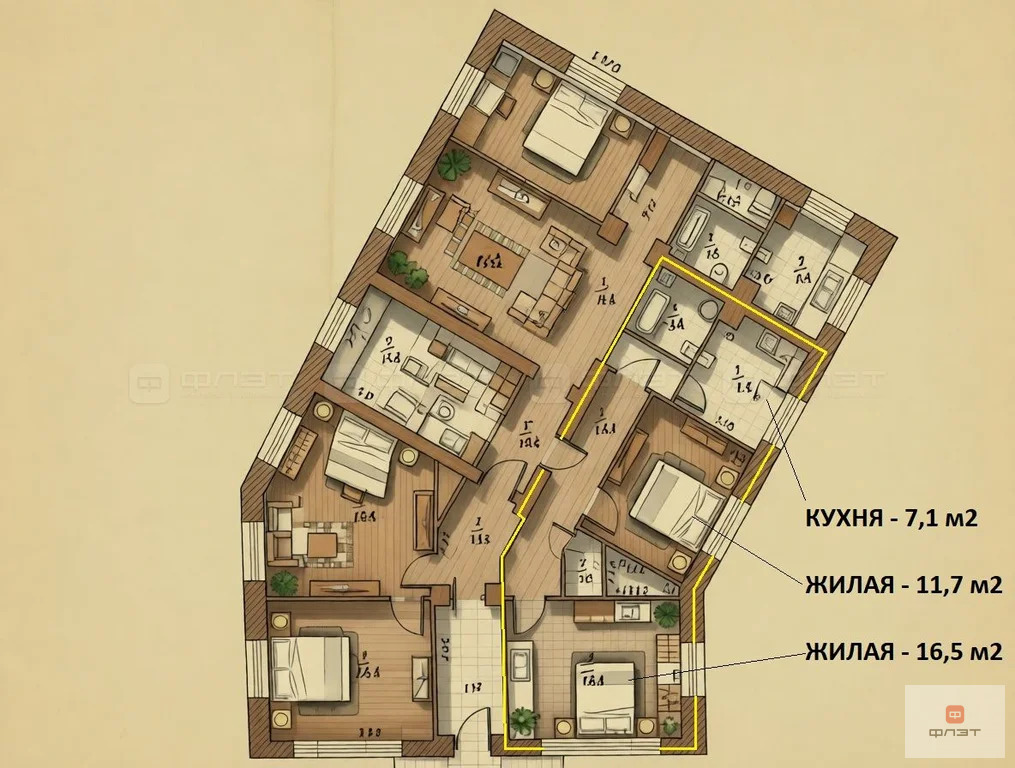 Продажа квартиры, Казань, ул. Бутлерова - Фото 10