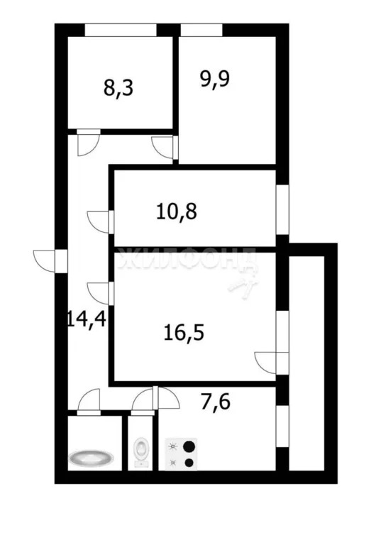 Продажа квартиры, Новосибирск, ул. Крылова - Фото 19