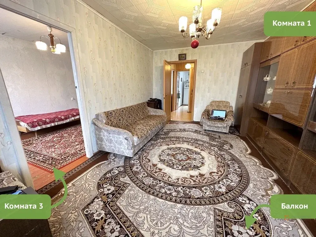 Продается 3-комнатная квартира, Столбовая, Парковая ул., 3 - Фото 1