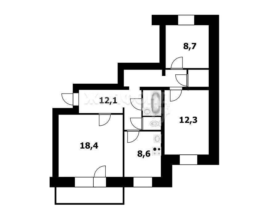 Продажа квартиры, Новосибирск, Владимира Высоцкого - Фото 25