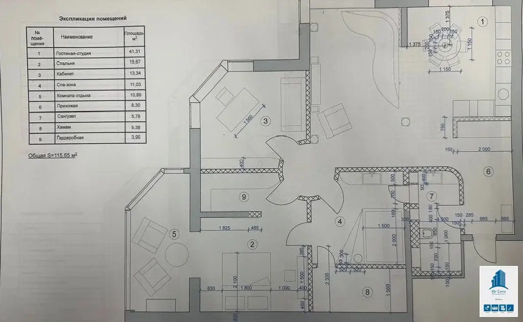 ЖК "Адмирал" Продаю 3к.кв. с хамамом - Фото 37