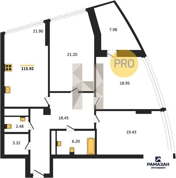 Продажа квартиры в новостройке, Казань, м. Горки, ул. Танковая - Фото 1
