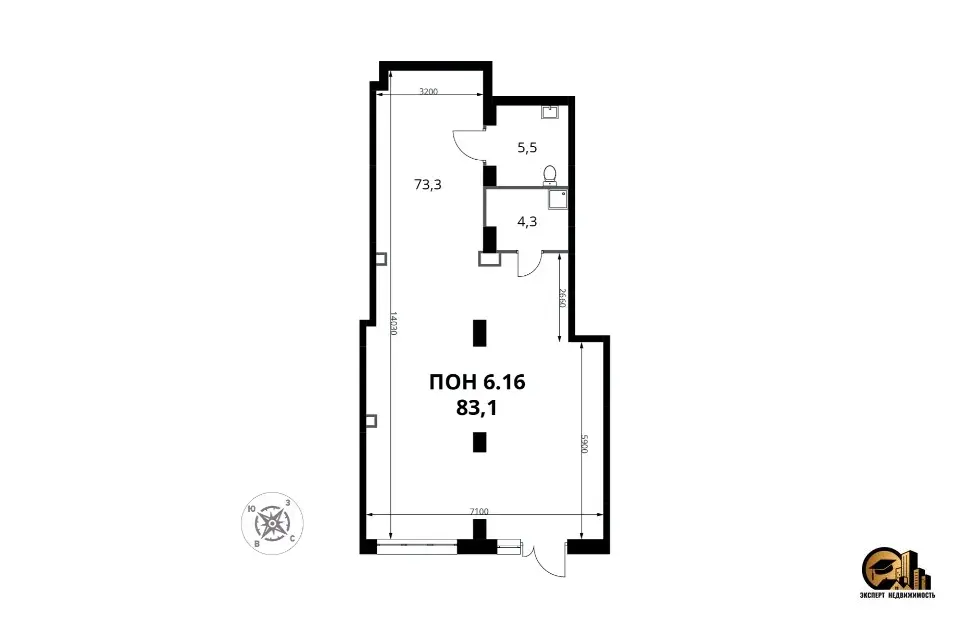 Продажа коммерческого помещения 83 квадратных метра - Фото 8