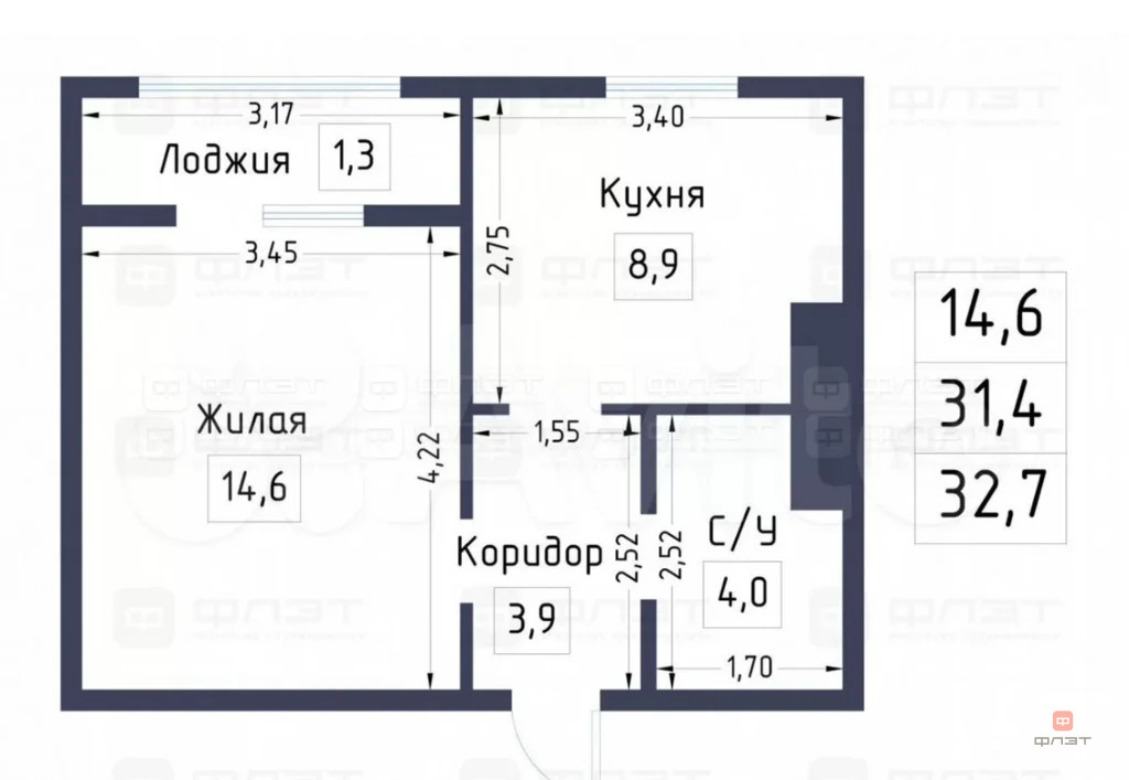 Продажа квартиры, Куюки, Пестречинский район, 14-й квартал - Фото 8