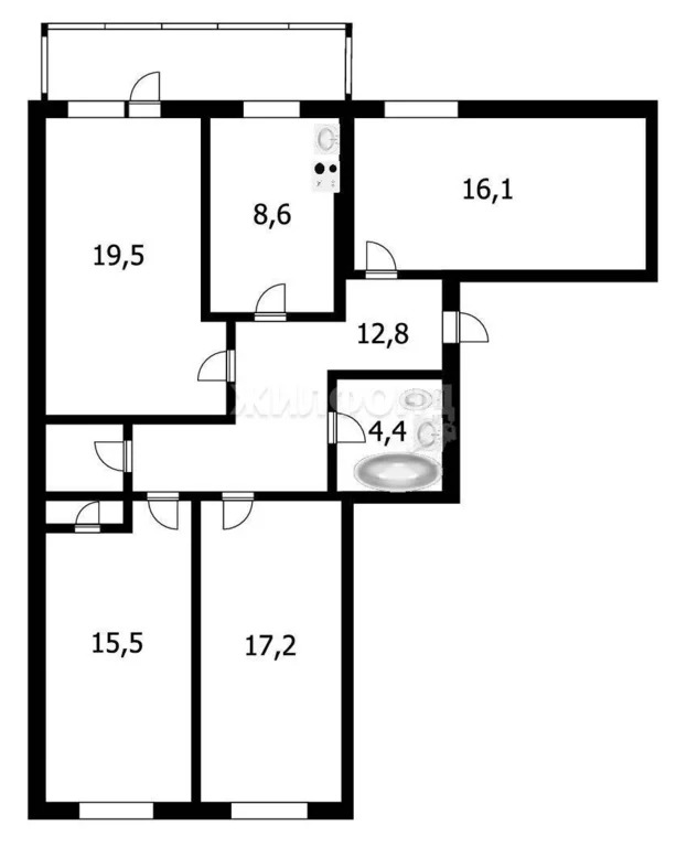 Продажа квартиры, Новолуговое, Новосибирский район, 3-й квартал - Фото 28