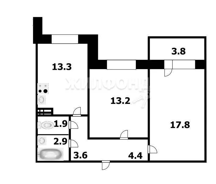 Продажа квартиры, Новосибирск, Звёздная - Фото 18