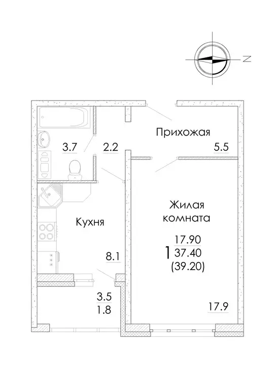 Продам 1 ком кв 39 кв м Воронеж, ул. Сельская, 2В - Фото 14