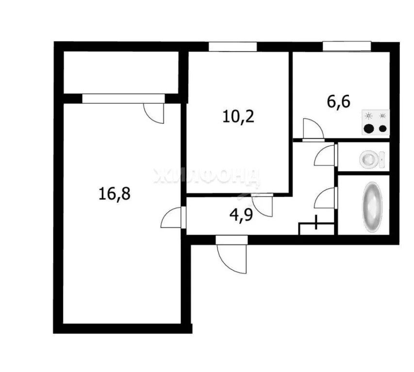 Продажа квартиры, Новосибирск, ул. Дуси Ковальчук - Фото 14