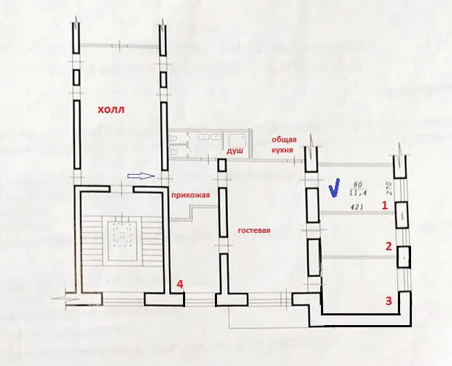 Продажа комнаты, Новосибирск, ул. Новочеркасская - Фото 10