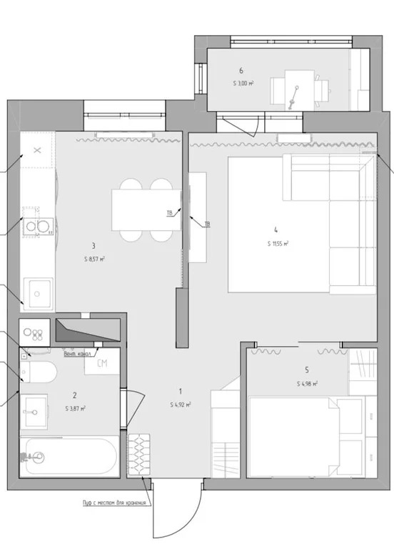 Продается 1-комн. квартира 33.7 кв.м. - Фото 3
