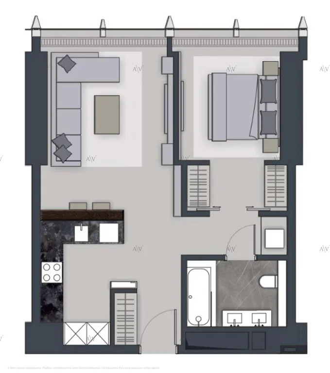 Продам 1-комн. квартиру 58.1 кв.м. - Фото 20