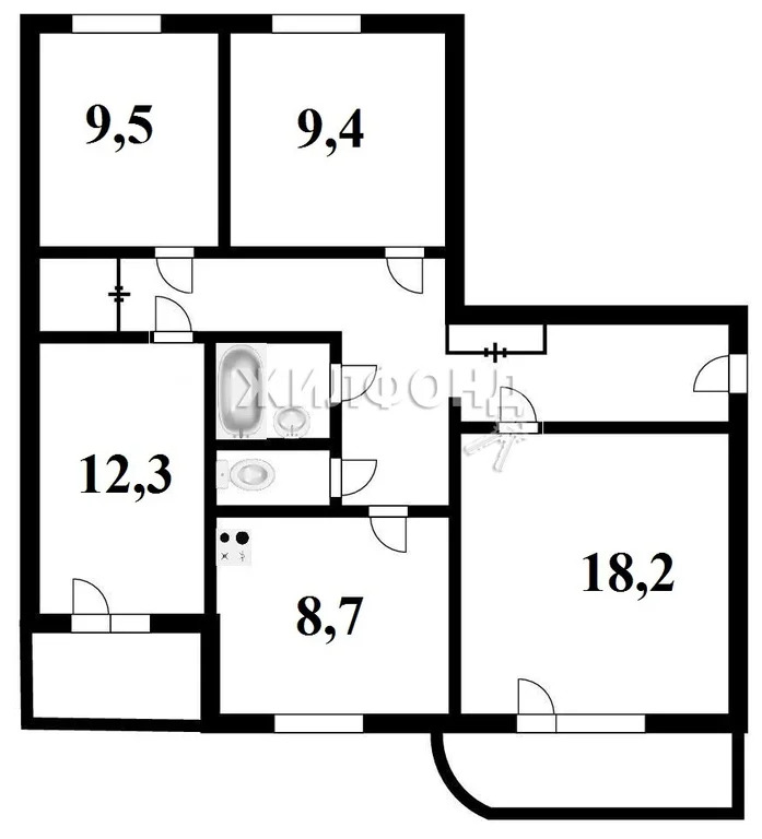 Продажа квартиры, Новосибирск, Владимира Высоцкого - Фото 14