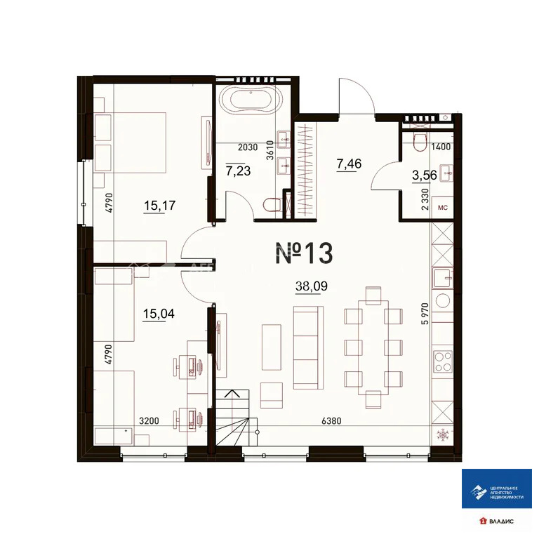 Продажа квартиры, Рязань, Мещерская улица - Фото 13