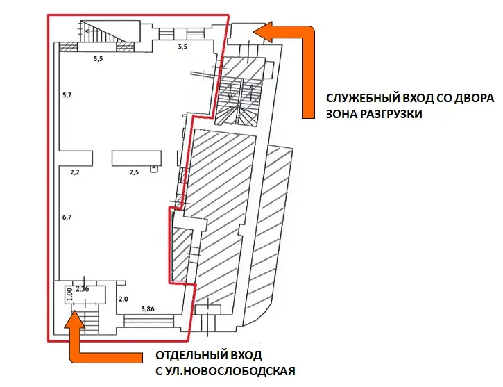 В 3 минутах от метро "Менделеевская" Сдается ПСН 90,1 кв.м. - Фото 8