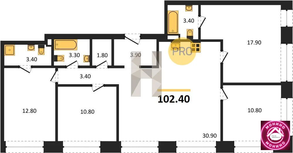 Продажа квартиры в новостройке, м. Борисово, ул. Борисовские Пруды - Фото 0