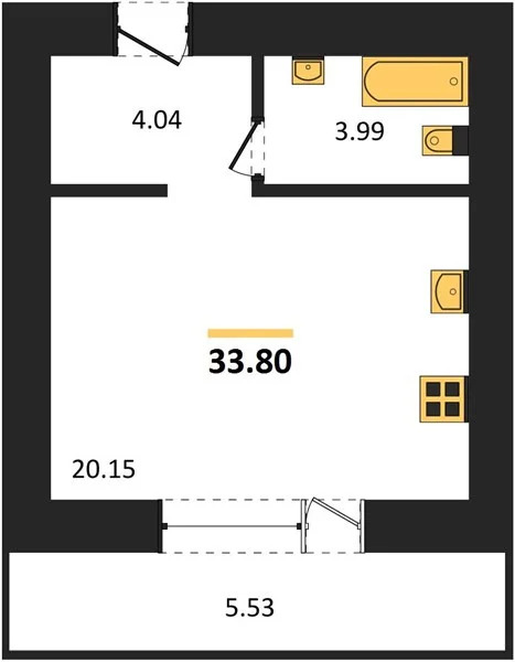 Продается квартира, 33.8 м - Фото 7